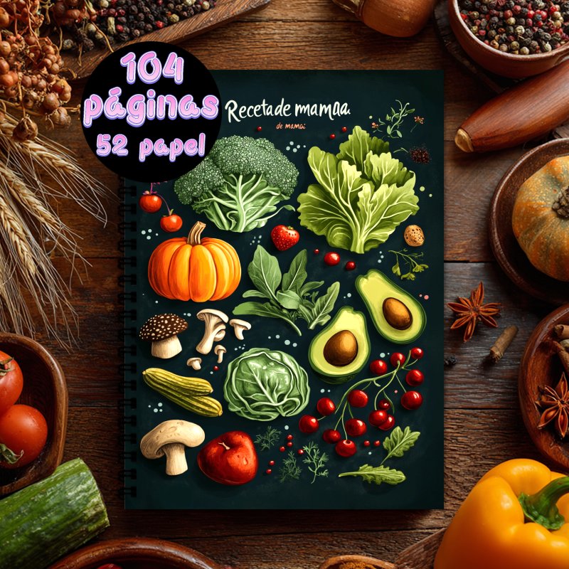 Cocktail Recipe Book - كتاب وصفات طعام إسباني مقاس A5،