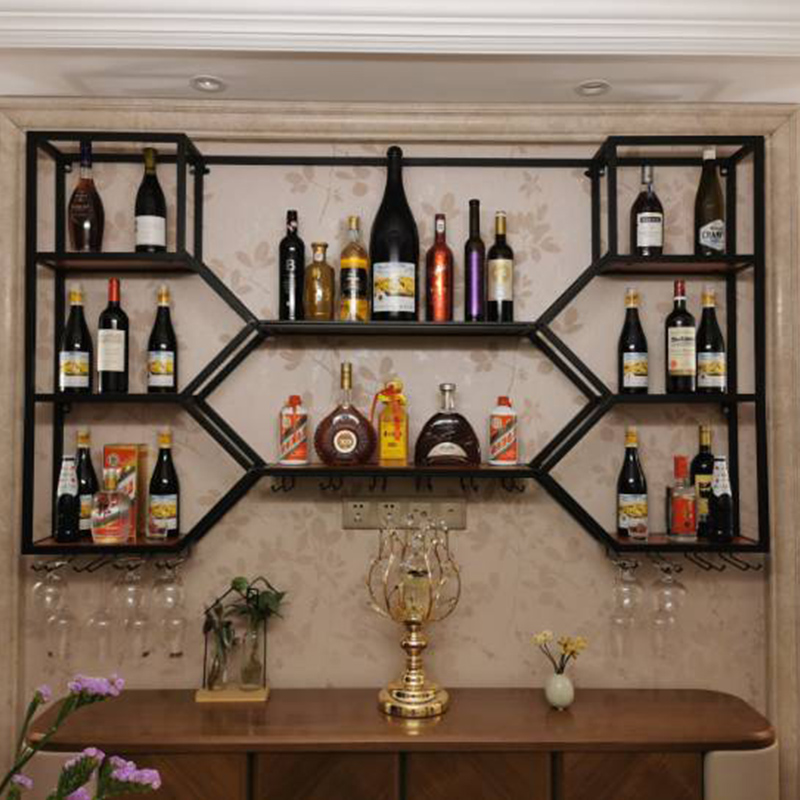 رفوف معدنية خزانة مشروبات غرفة - مراجعة Home Bar Shelf وسعره